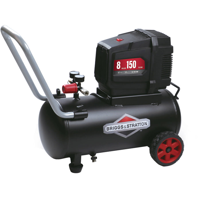 Briggs & Stratton 8 Gallon Hotdog Oil-free Air Compressor